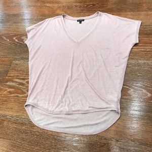 Dusty Pink Express slub Tee
